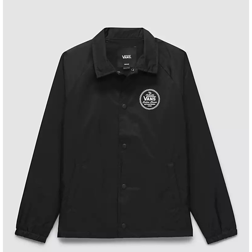 Boys size large black Vans windbreaker jacket